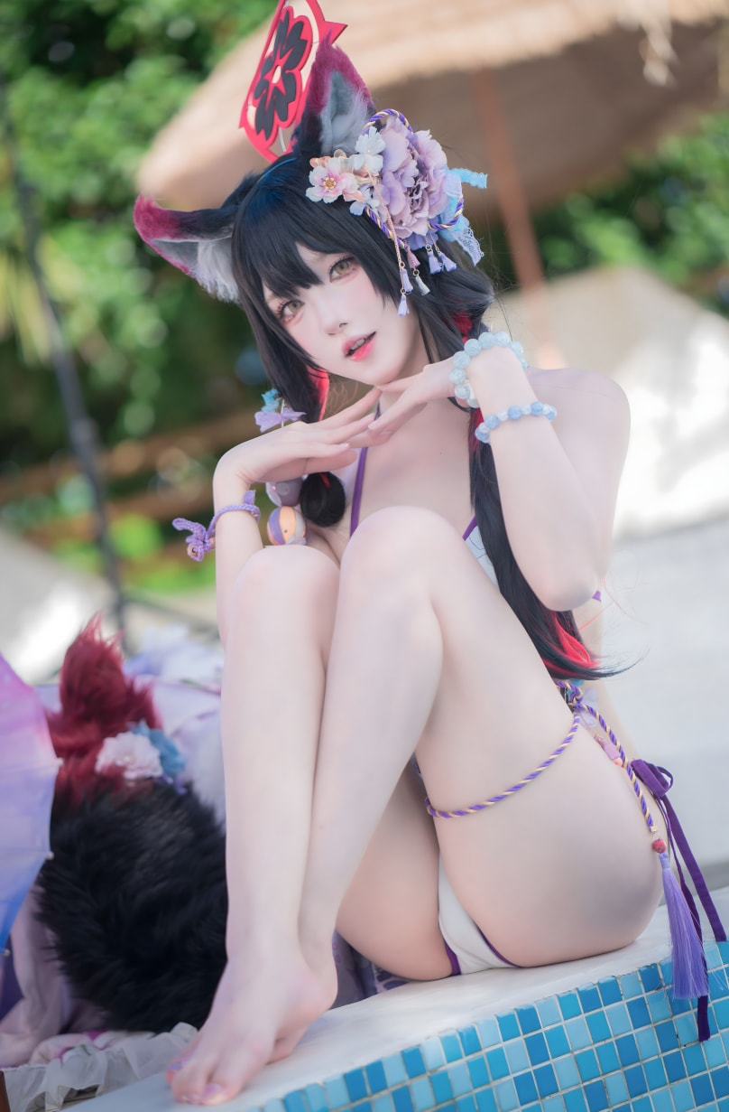 阿包也是兔娘-蔚蓝档案 狐坂若藻 水着最新作品资源下载