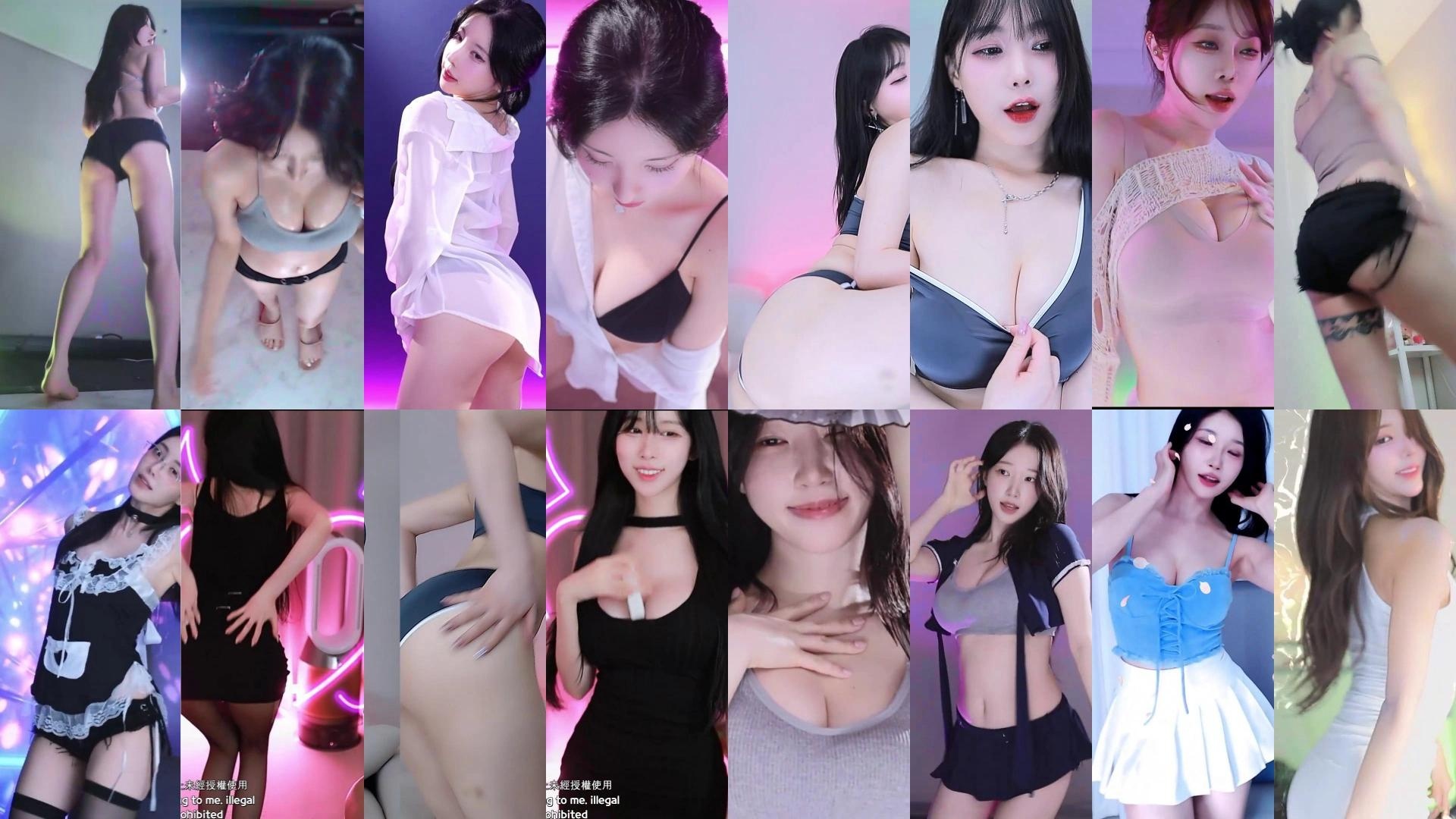 韩国BJ 2025年7月21日舞蹈视频合集 孝卡很肉 牛奶很软-跳舞视频女生真人