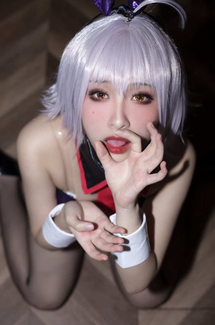 洛璃LoLiSAMA-FGO-黑贞兔子美丽的女生cos图片