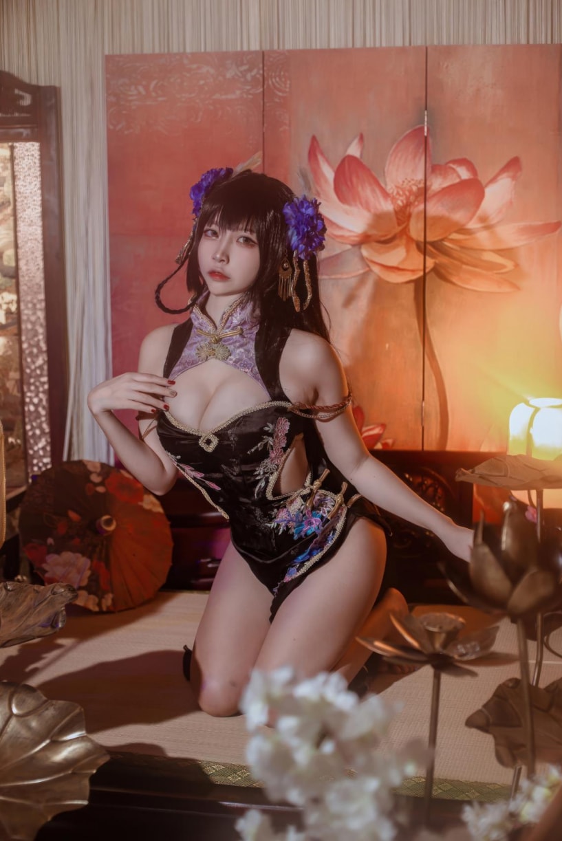 二佐Nisa –-碧蓝航线-比叡鲟旗袍适合收藏 二佐Nisa –-碧蓝航线-比叡鲟旗袍适合收藏