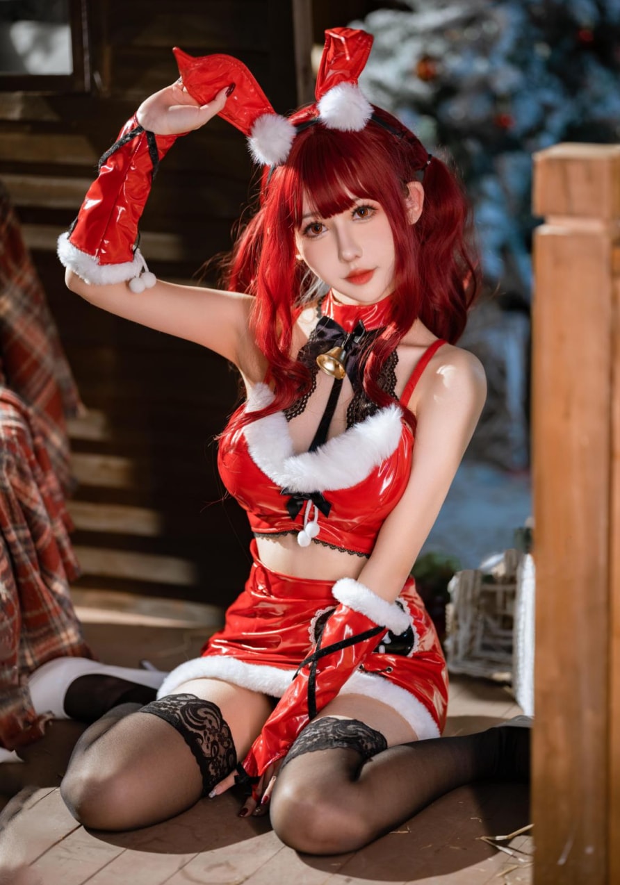 仙女月-红色圣诞兔图片集欣赏 仙女月-红色圣诞兔图片集欣赏