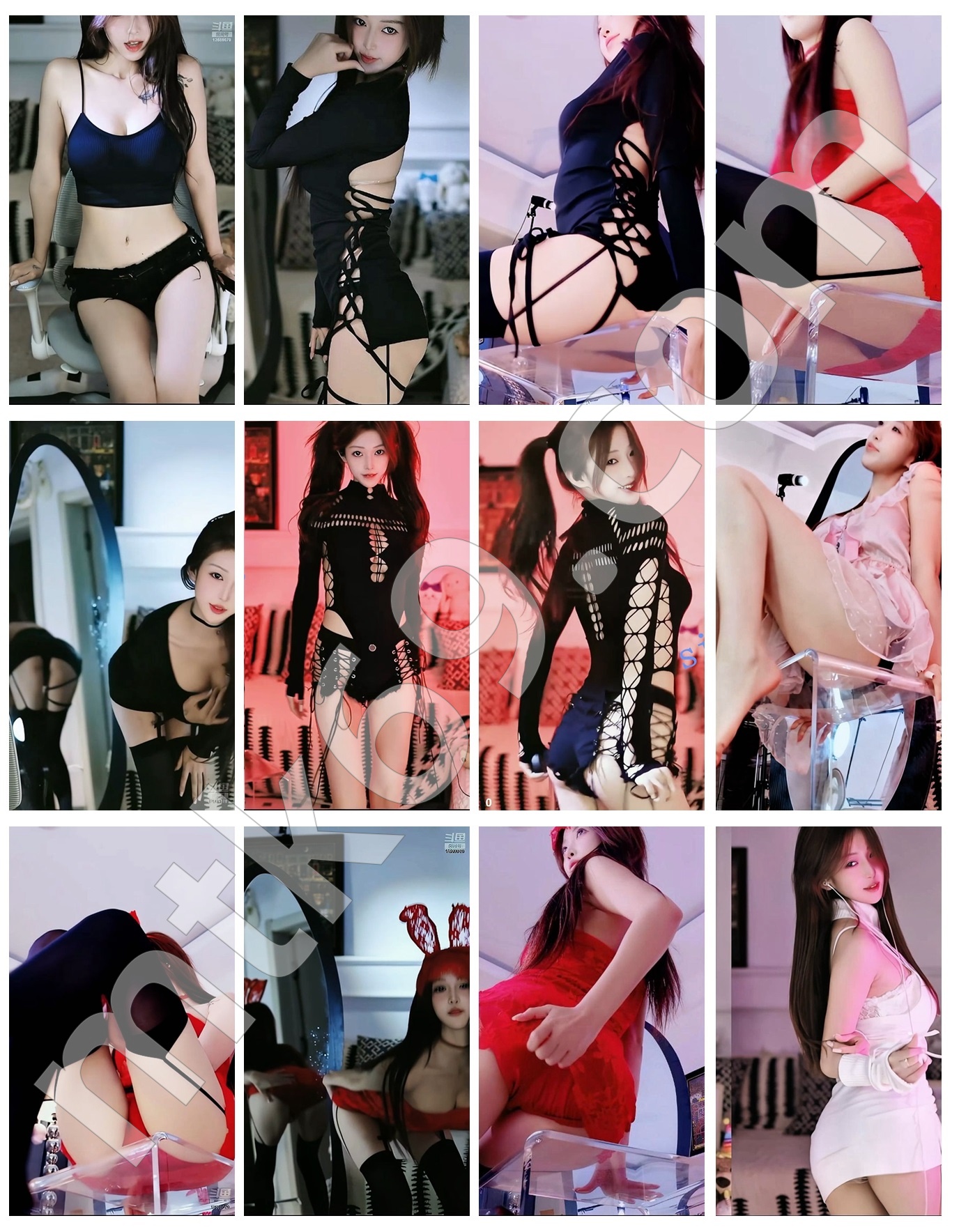 斗鱼丨呆谜兔 斗鱼新晋人气主播擦边骚舞精选 [17V/1.9GB]-直播跳舞视频资源