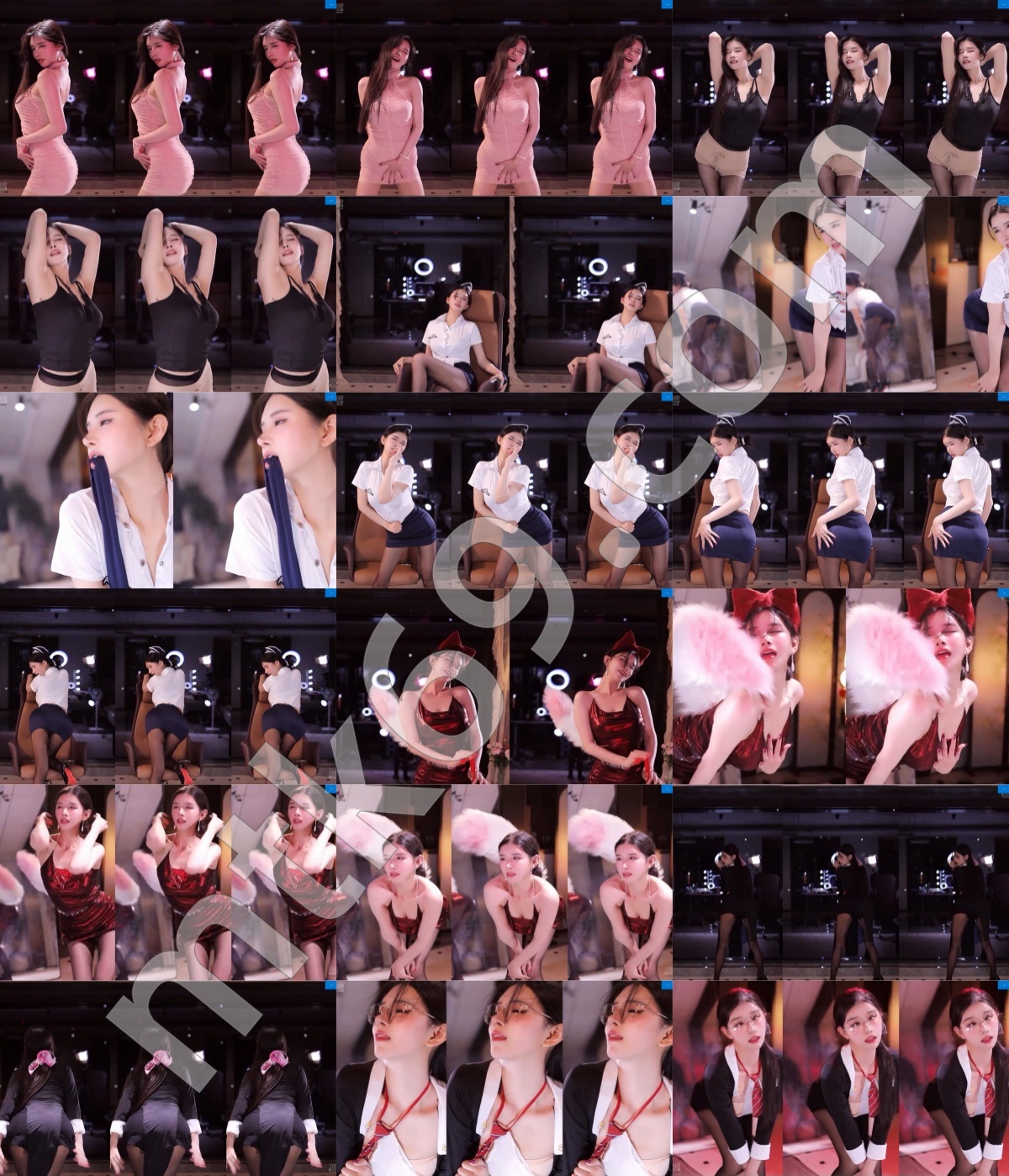 网易CC/斗鱼小恩雅 斗鱼首秀直播骚舞合集 [24V/5.24GB]-直播舞蹈视频素材下载