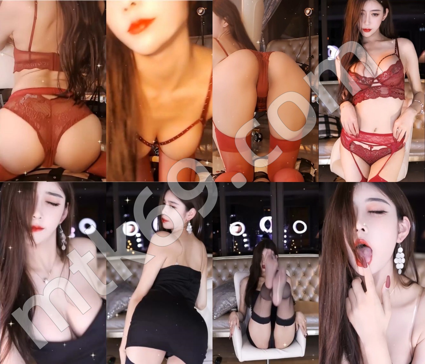 虎牙长腿兮兮 全新吐舌丁字透视定制 ​[2V/425MB]-主播热舞视频