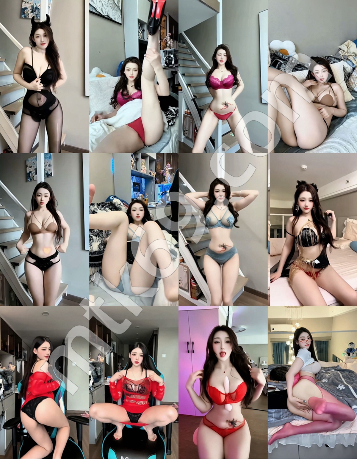 抖音露宝吃不饱 精致美女情趣内衣福利 [8V/305MB]-跳舞视频自备纸巾