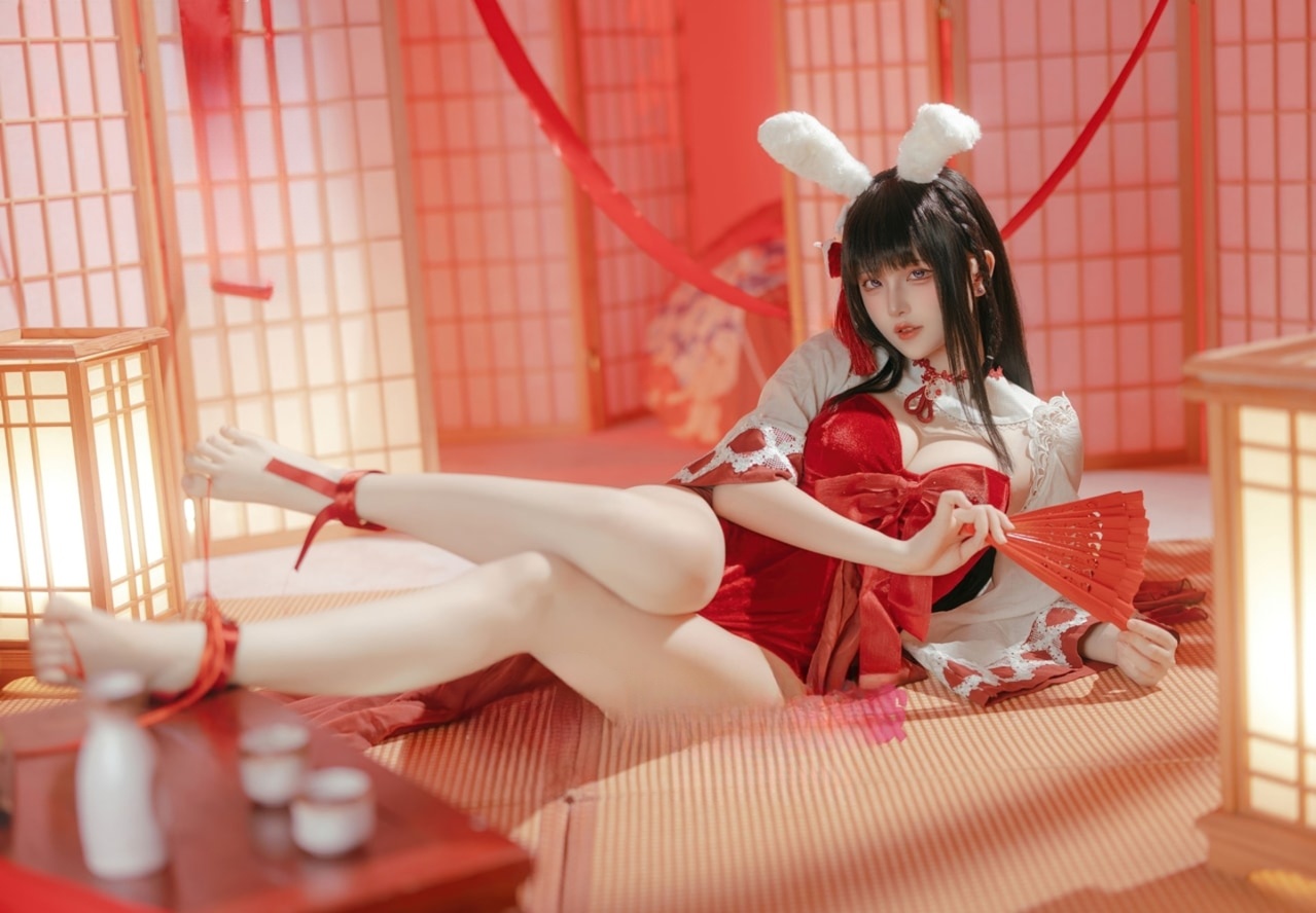 屿鱼-碧蓝航线 大山·祈愿的巫女兔图片作品资源