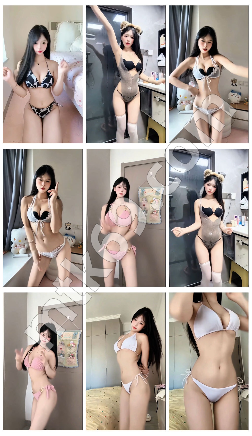 抖音小小叮当 148万粉网红萌妹子 大尺度福利骚舞 [6V/244MB]-真人跳舞