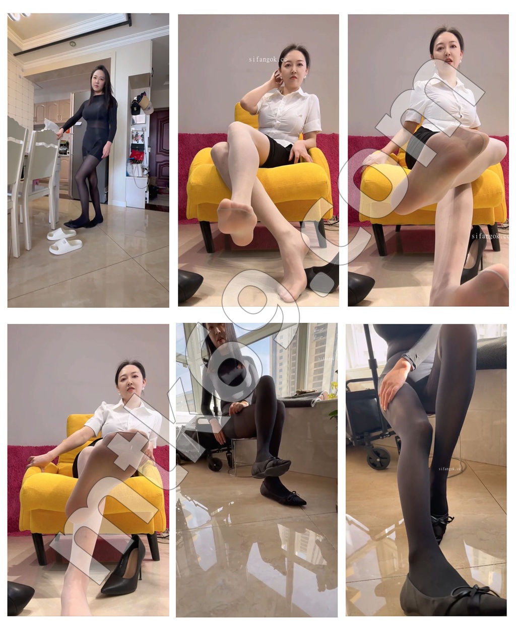 抖音芩鹭 丝足高跟御姐轻熟女 足底骚话淫语 [4V/778MB]-素材视频下载