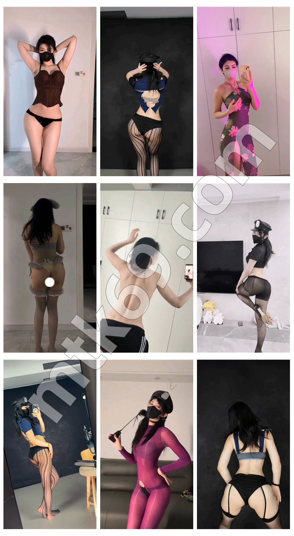 抖音25W粉主播 彭程程 内衣福利骚舞 电臀顶胯 [12V/374MB]-直播跳舞视频资源