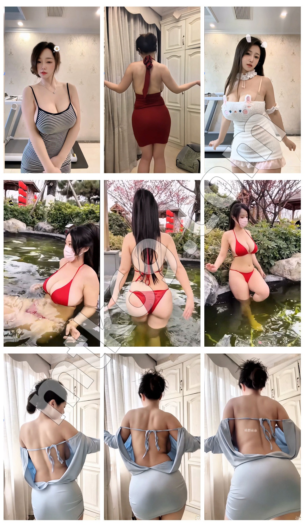 抖音成都朵朵 80万粉丝网红主播 H杯巨乳真空诱惑 [6V/175MB]-素材分享